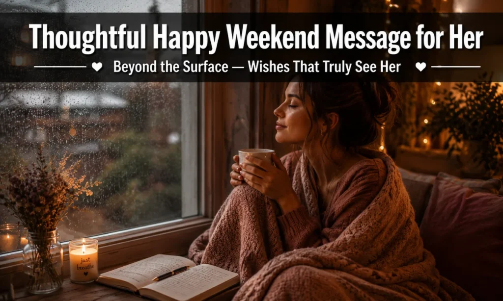 Thoughtful Happy Weekend Message for Her