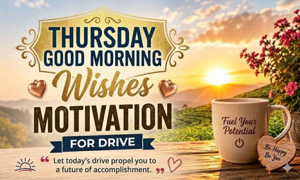 Thursday Good Morning Wishes for Motivation and Drive
