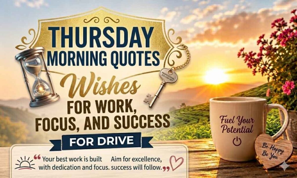 Thursday Morning Quotes for Work, Focus, and Professional Success