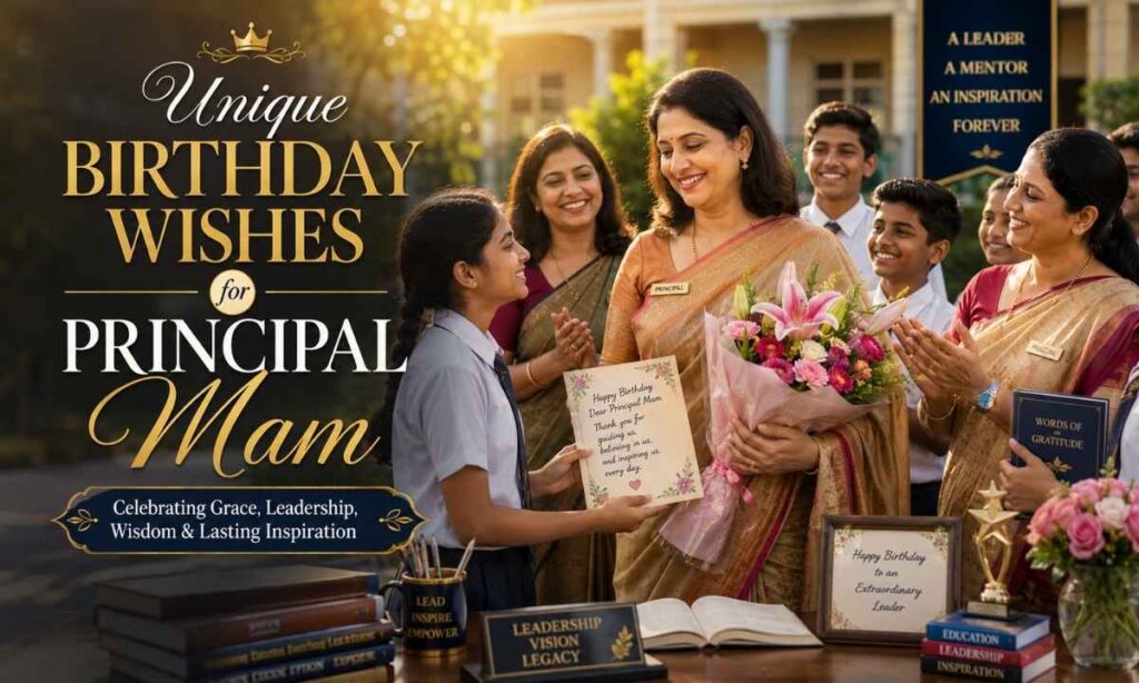 Unique Birthday Wishes for Principal Mam