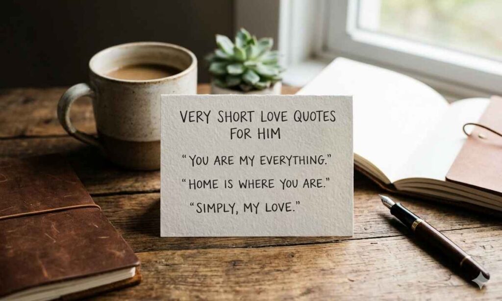 Very Short Love Quotes for Him in English