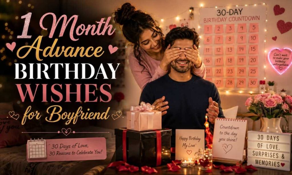 1 Month Advance Birthday Wishes for Boyfriend