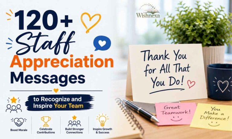 120+ Staff Appreciation Messages
