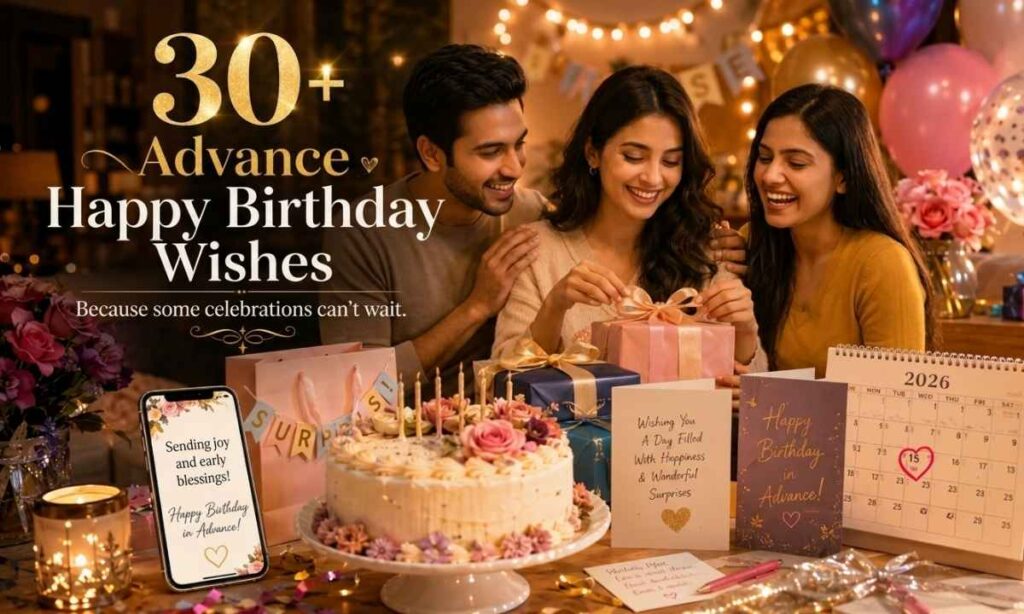 30+ Advance Happy Birthday Wishes