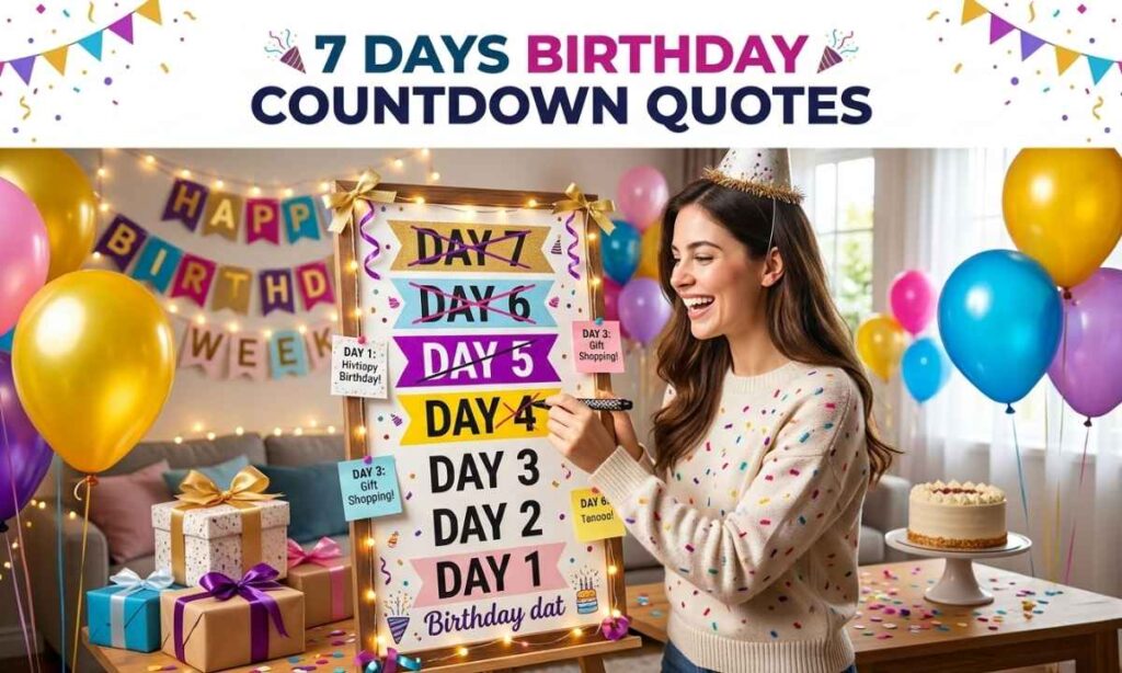7 Days Birthday Countdown Quotes