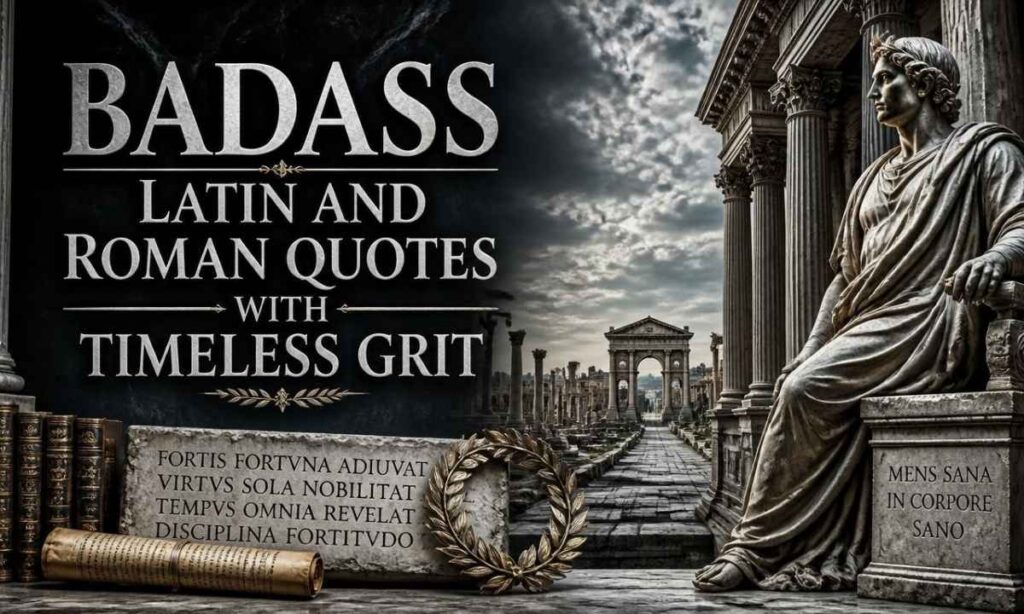 Badass Latin and Roman Quotes with Timeless Grit