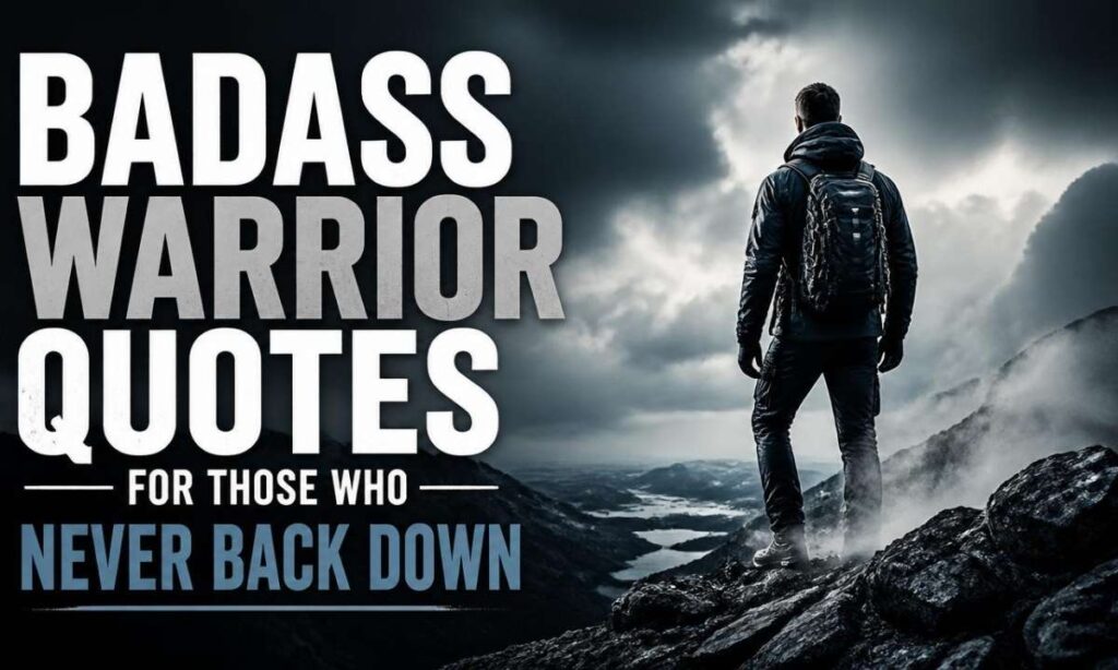 Badass Warrior Quotes for Those Who Never Back Down