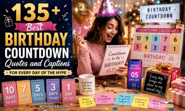 Birthday Countdown Quotes and Captions