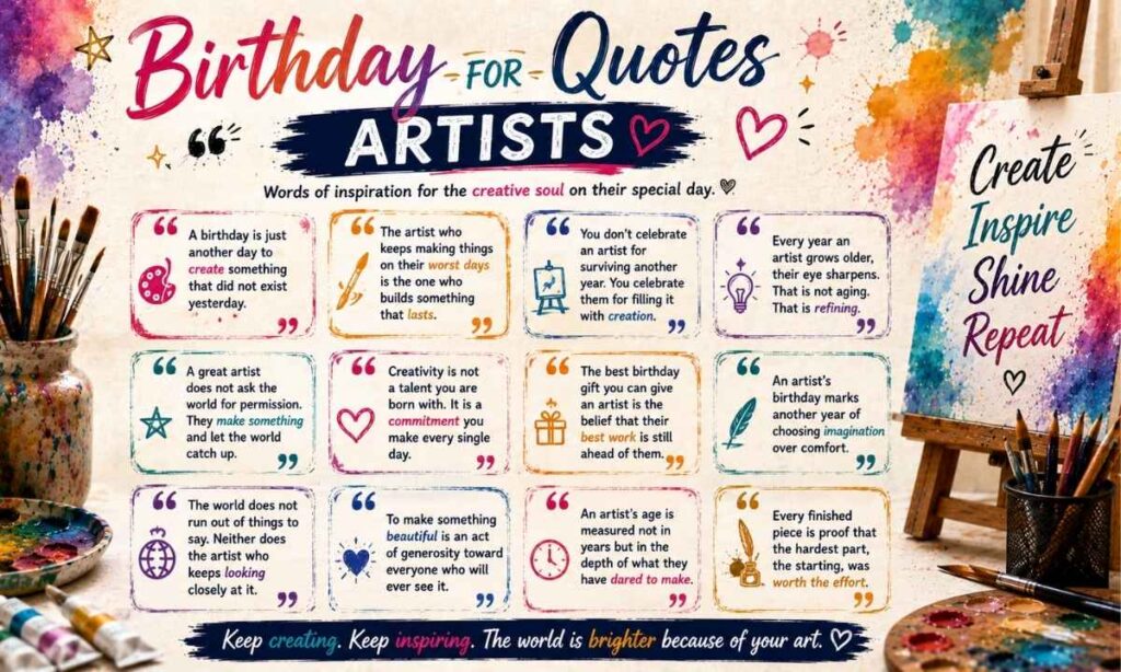 Birthday Quotes for Artists