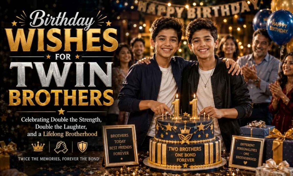 Birthday Wishes for Twin Brothers