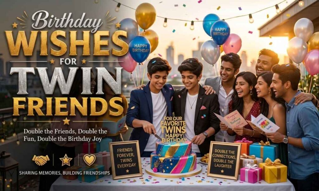 Birthday Wishes for Twin Friends