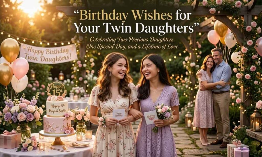 Birthday Wishes for Your Twin Daughters