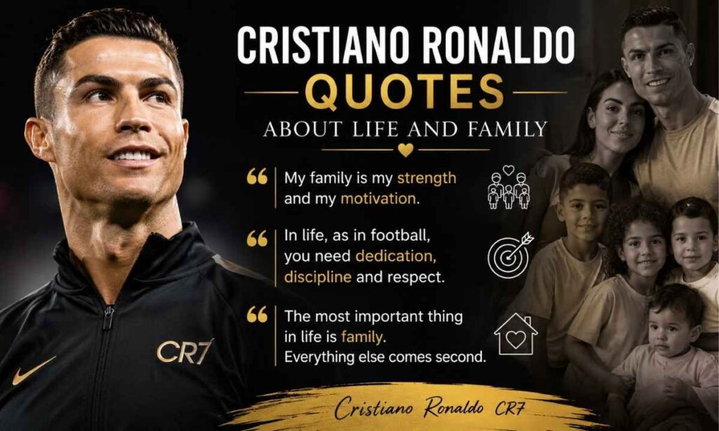 Cristiano Ronaldo Quotes about life and family