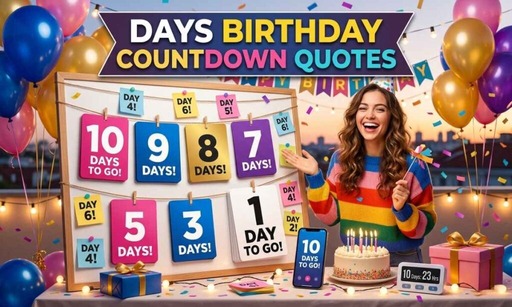 Days Birthday Countdown Quotes