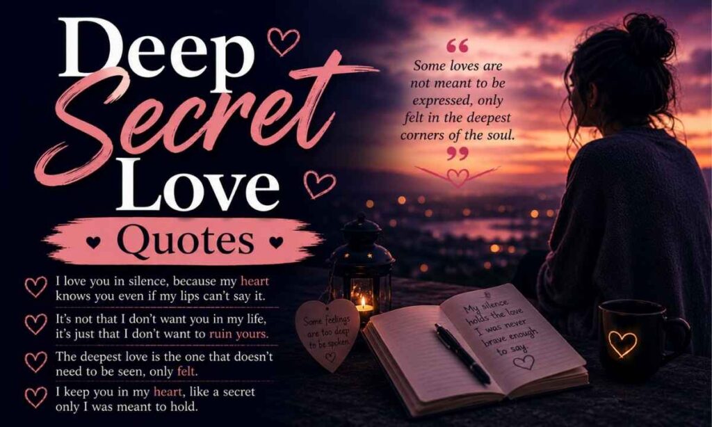 Deep Secret Love Quotes