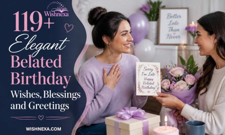 Elegant Belated Birthday Wishes