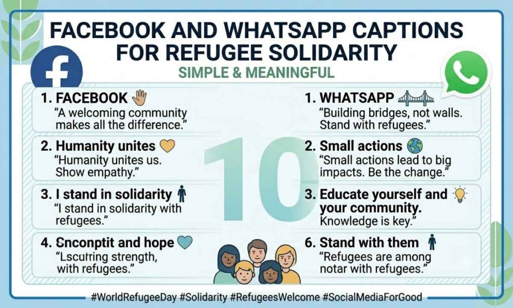 Facebook and WhatsApp Captions