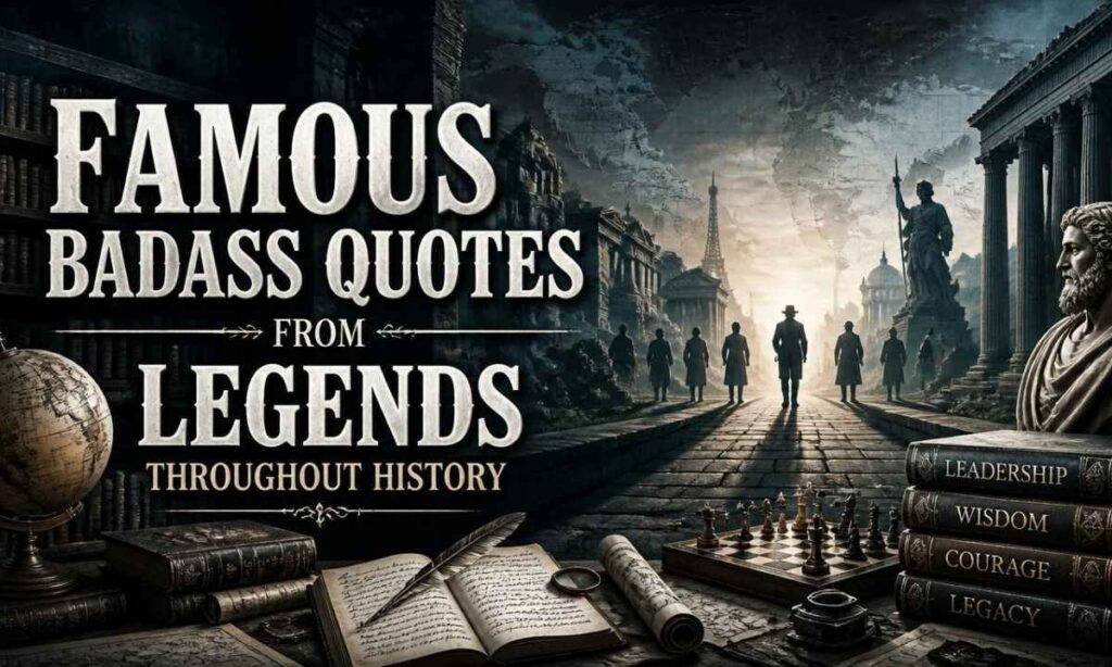 Famous Badass Quotes from Legends Throughout History