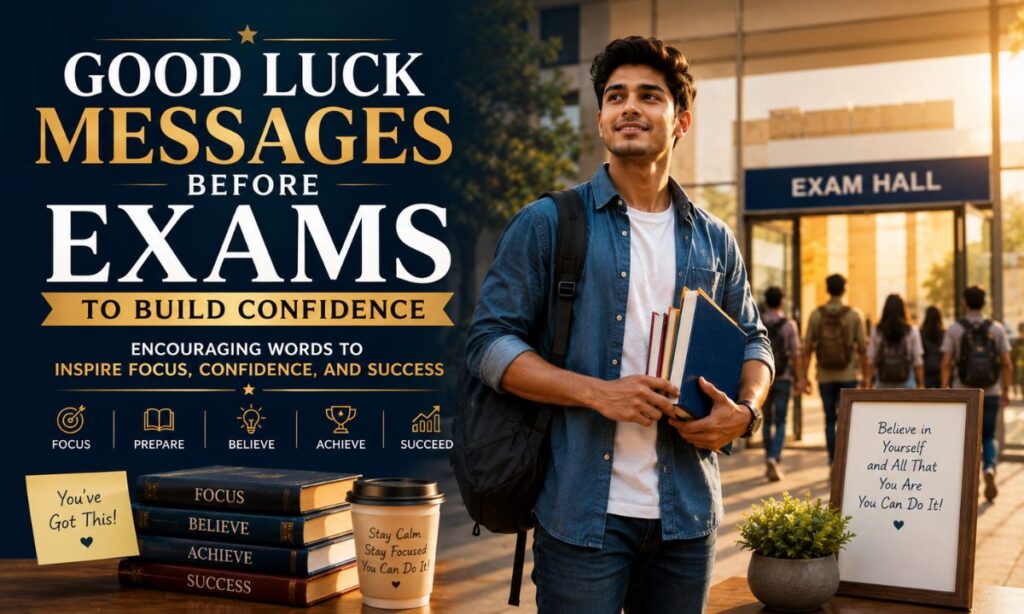 Good Luck Messages Before Exams to Build Confidence
