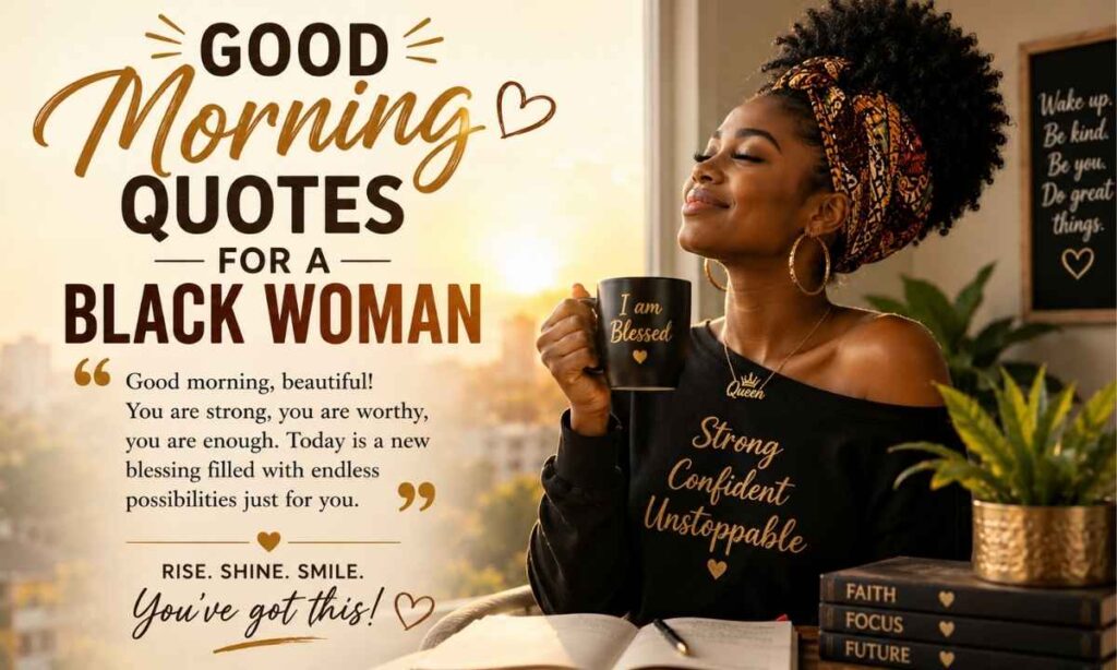 Good Morning Quotes for a Black Woman