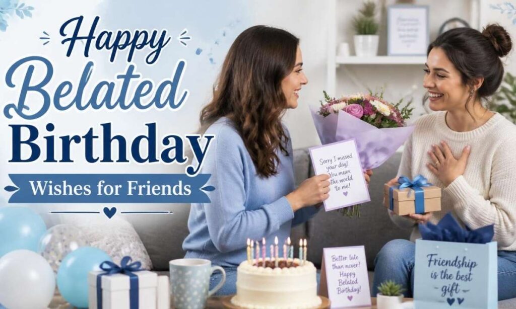 Happy Belated Birthday Wishes for Friends