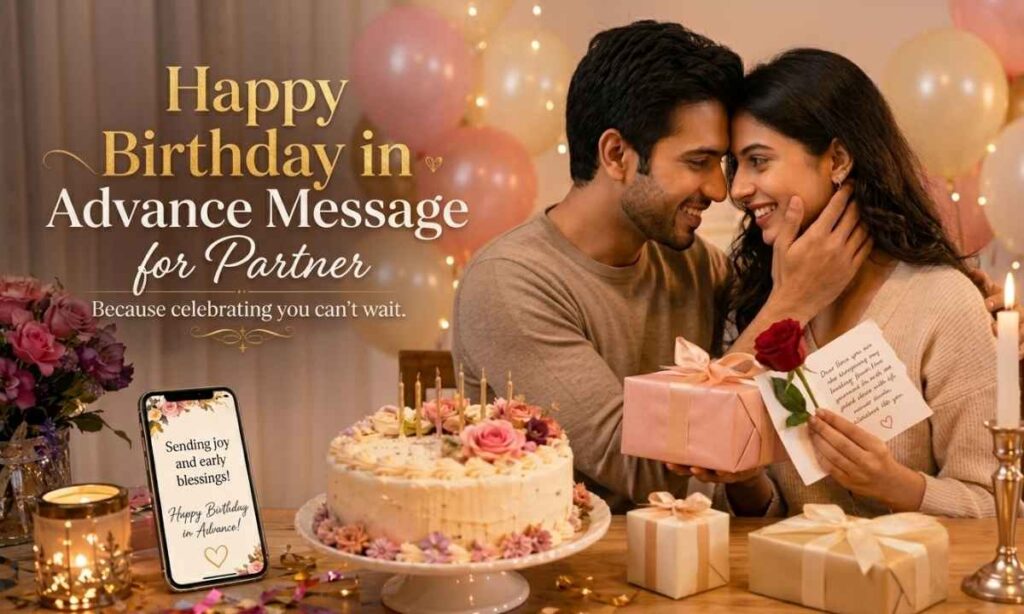 Happy Birthday in Advance Message for Partner