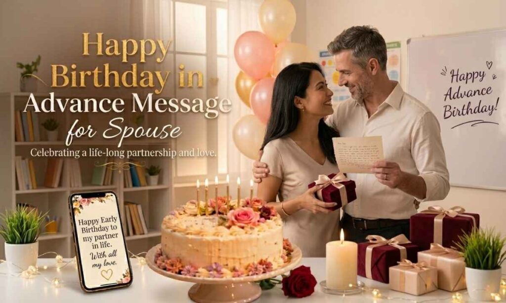 Happy Birthday in Advance Message for Spouse