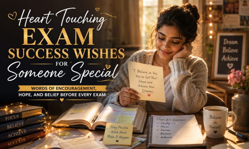 Heart Touching Exam Success Wishes for Someone Special