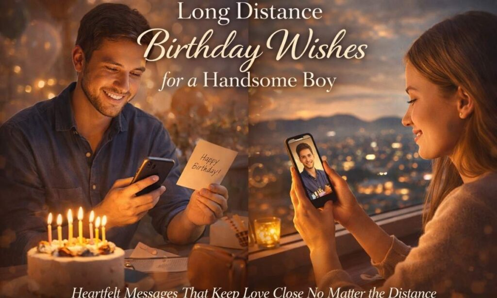 Long Distance Birthday Wishes for a Handsome Boy
