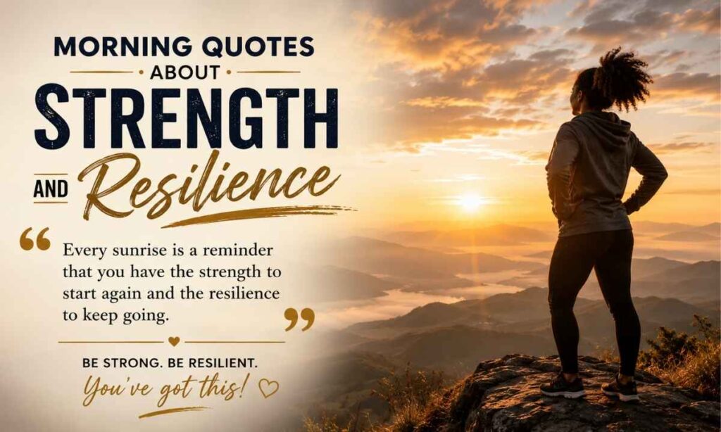 Morning Quotes About Strength and Resilience