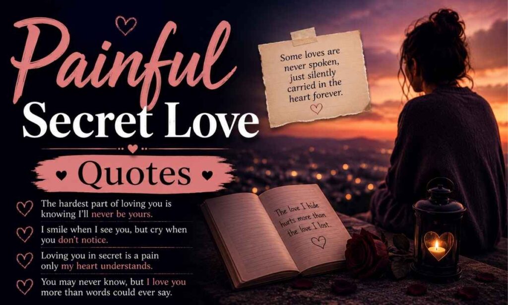 Painful Secret Love Quotes