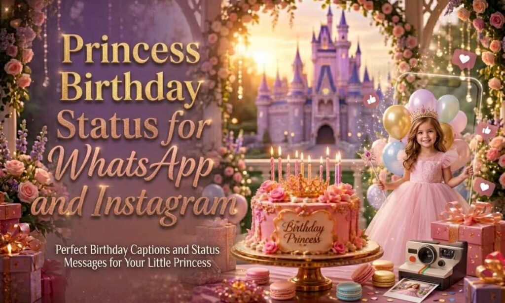 Princess Birthday Status for WhatsApp and Instagram