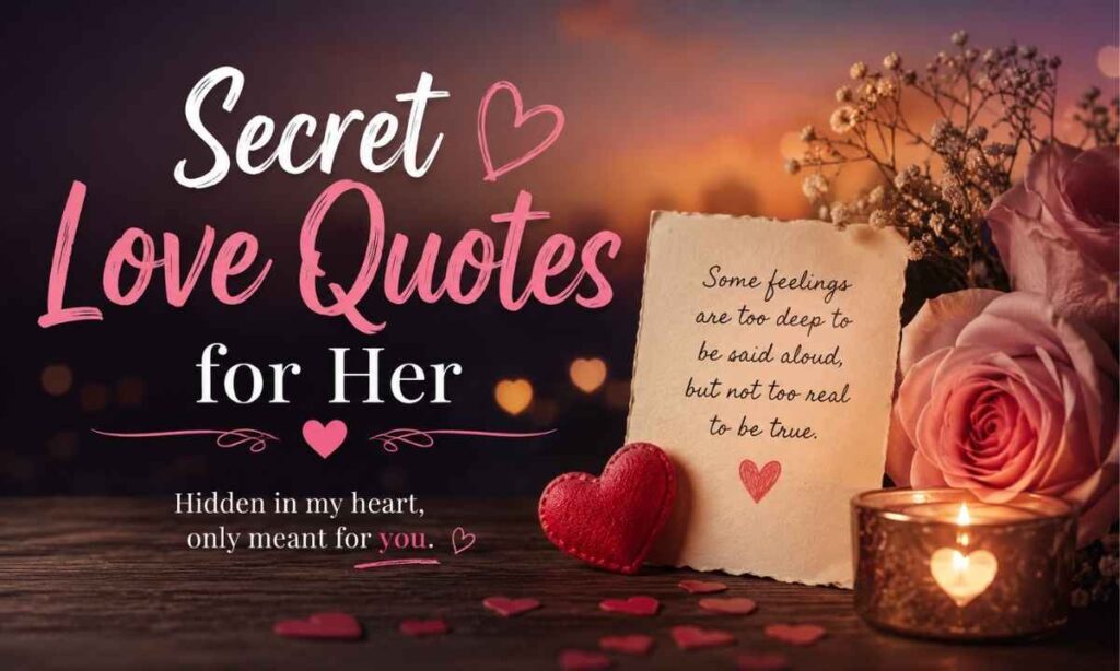 Secret Love Quotes for Her
