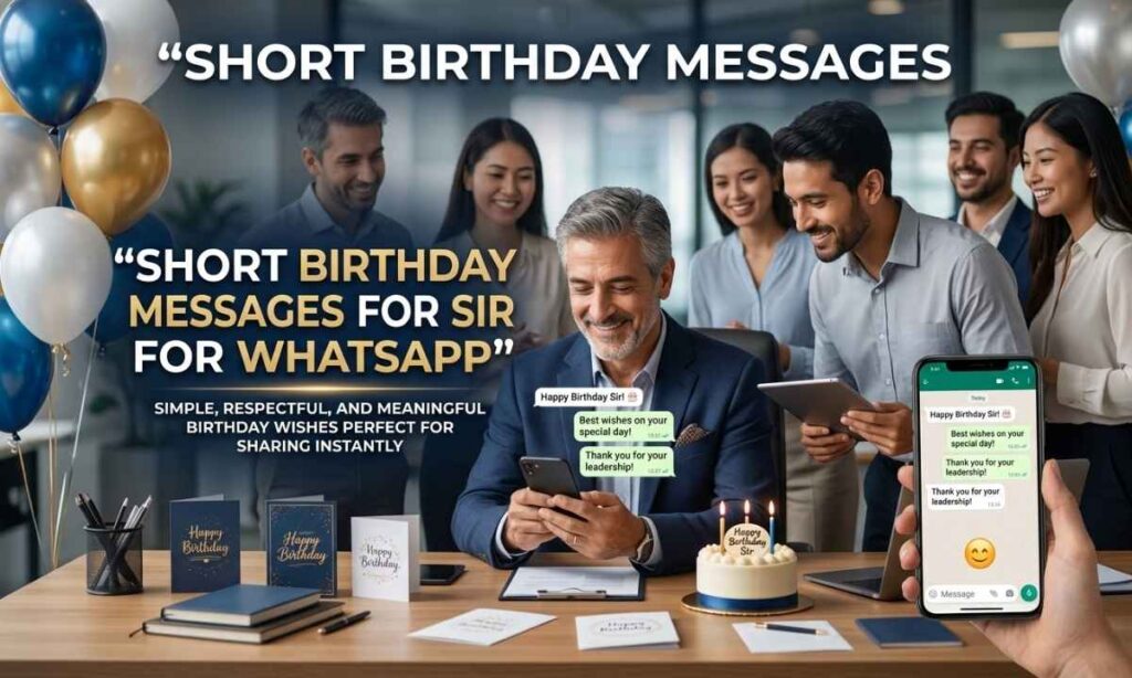 Short Birthday Messages for Sir for WhatsApp