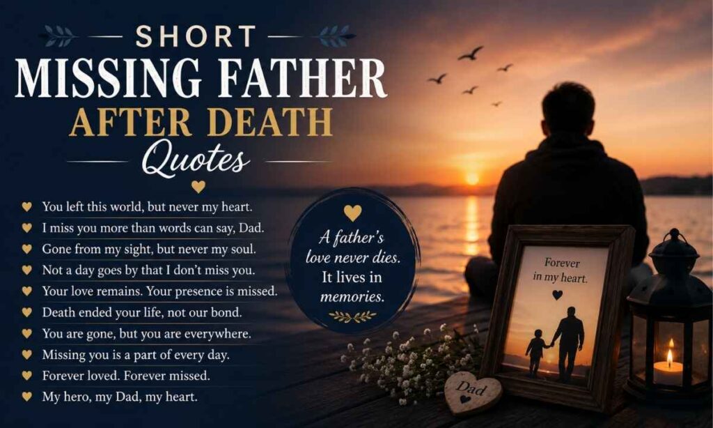 Short Missing Father After Death Quotes