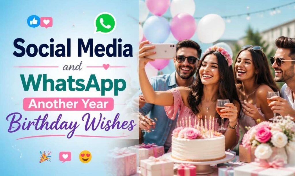 Social Media and WhatsApp Another Year Birthday Wishes