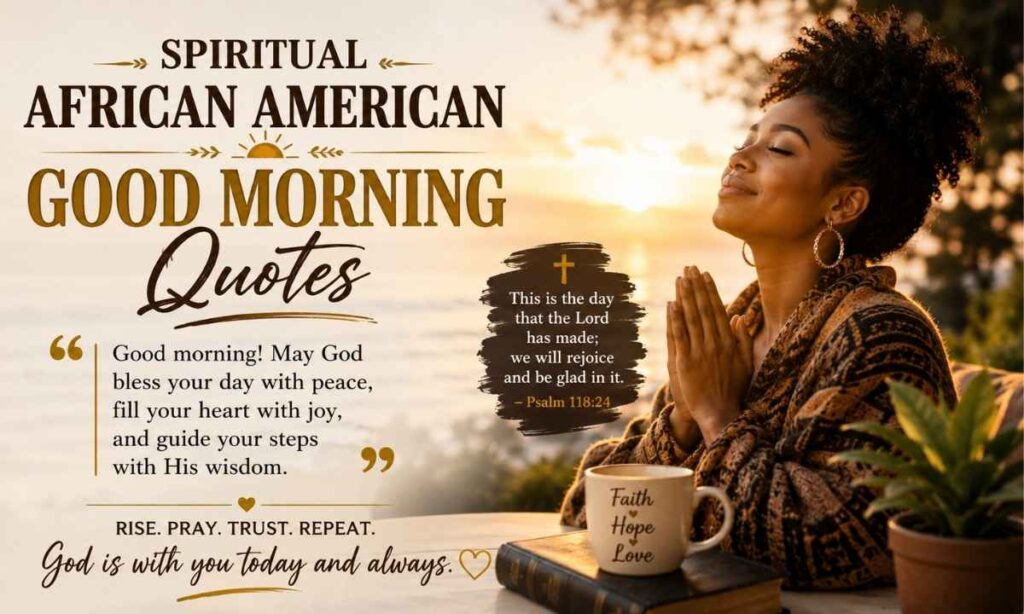 Spiritual African American Good Morning Quotes