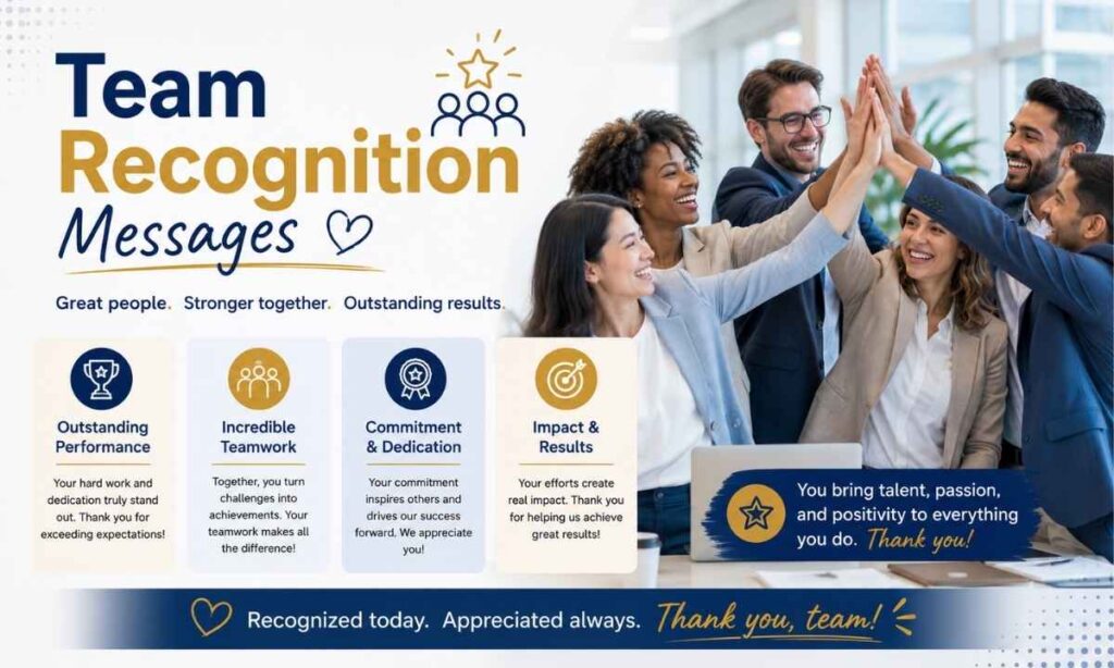 Team Recognition Messages