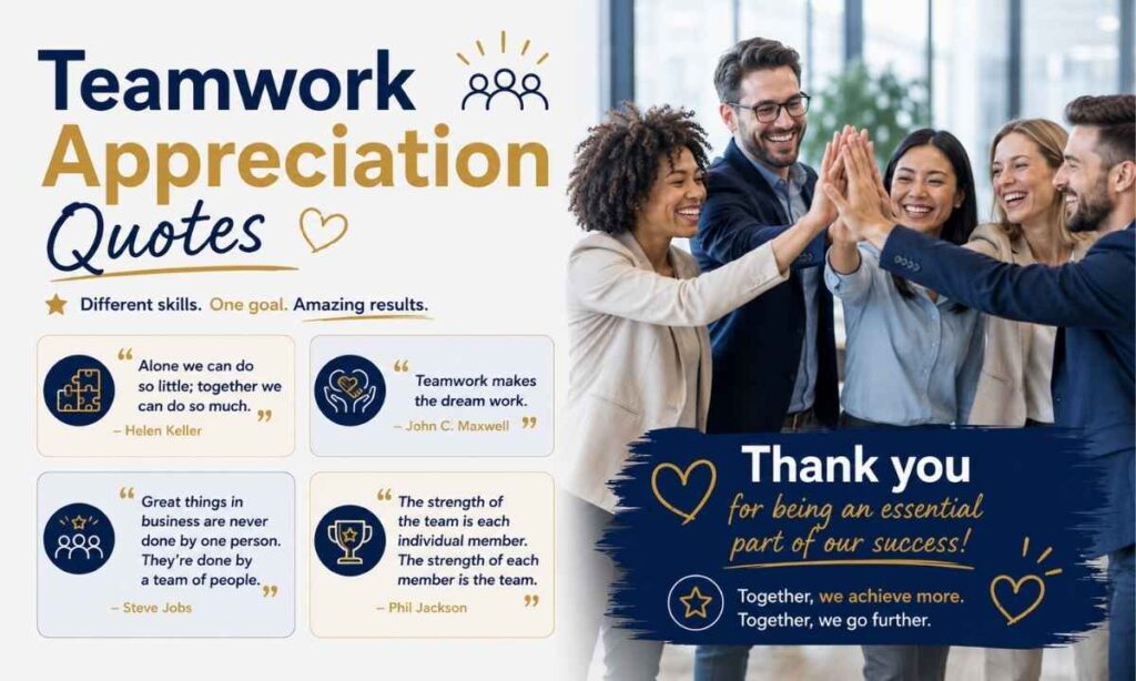 Teamwork Appreciation Quotes
