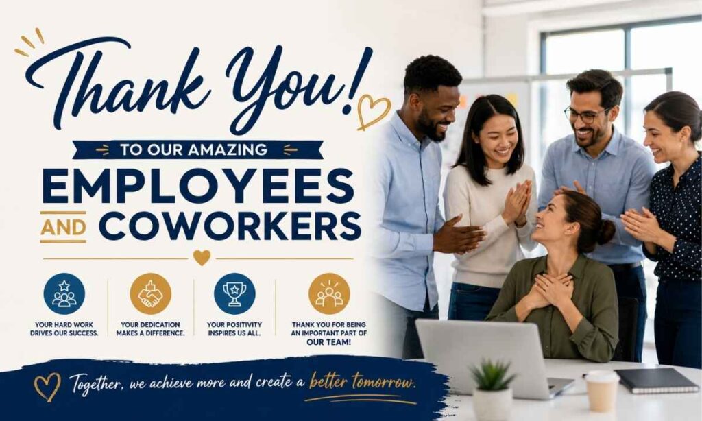 Thank You Messages for Employees and Coworkers