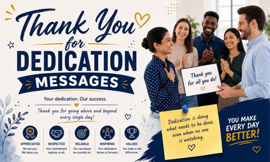 Thank You for Dedication Messages