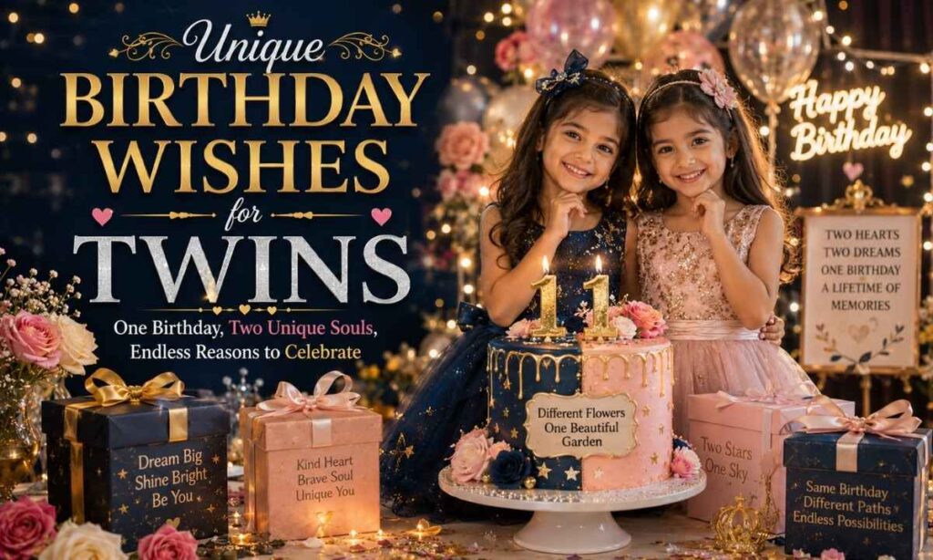 Unique Birthday Wishes for Twins
