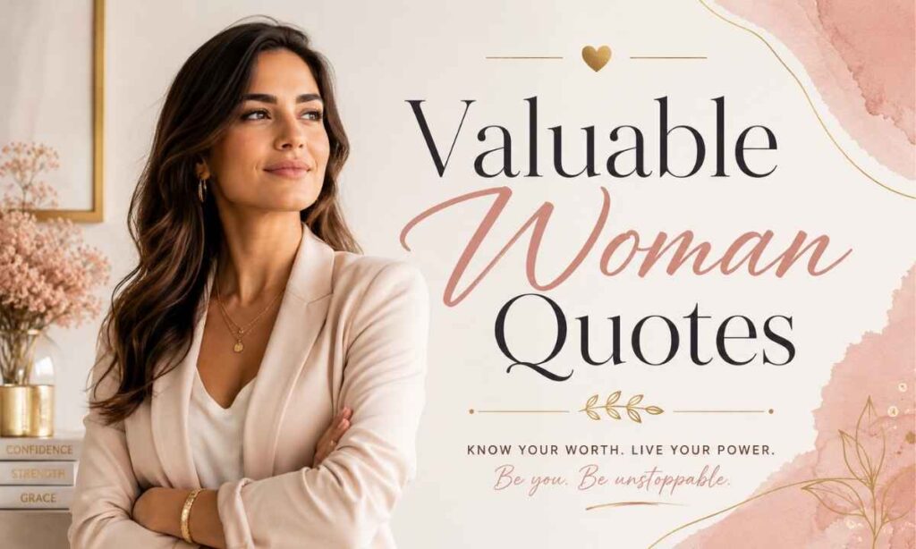Valuable Woman Quotes