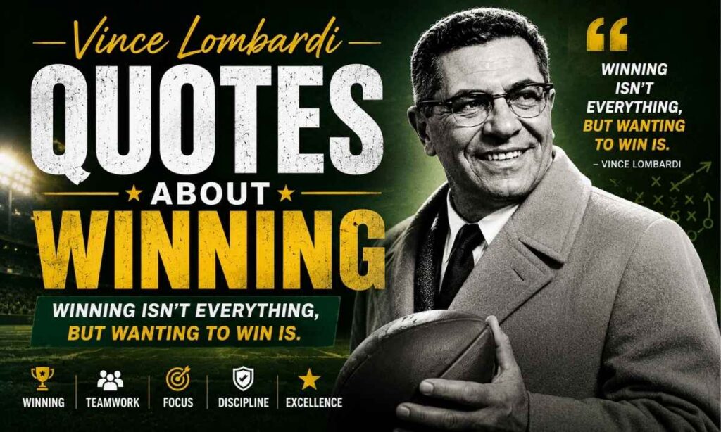 Vince Lombardi Quotes About Winning