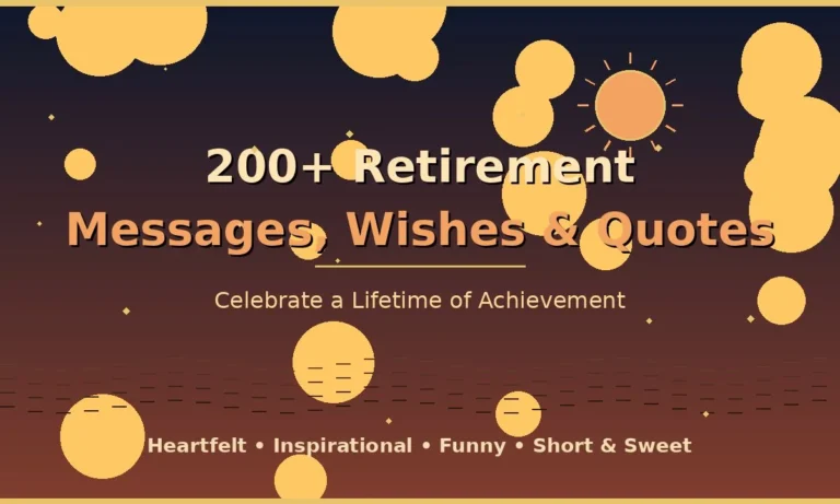200+ Retirement Messages, Wishes & Quotes