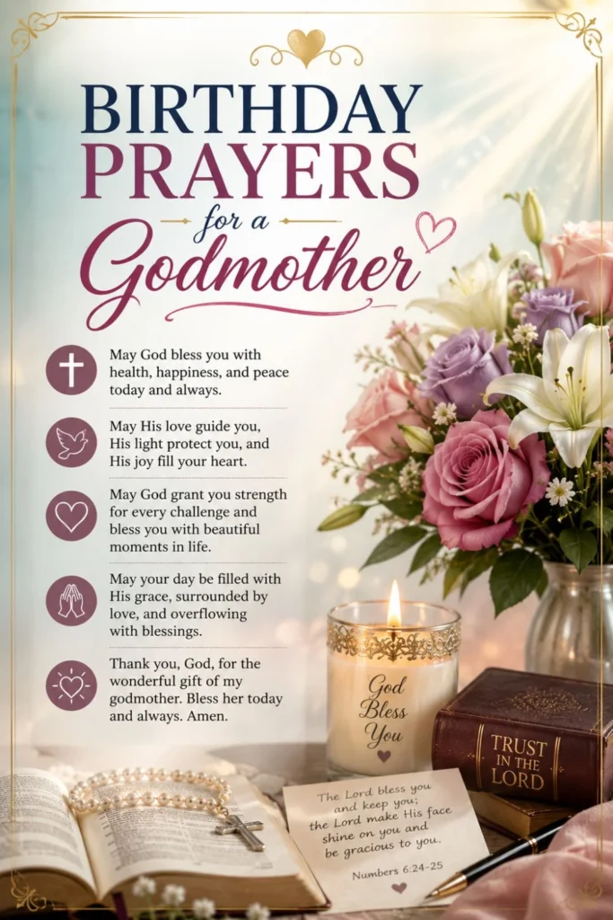 Birthday Prayers for a Godmother