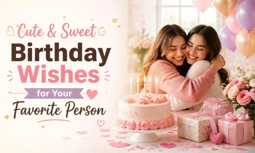 Cute and Sweet Birthday Wishes for Your Favorite Person