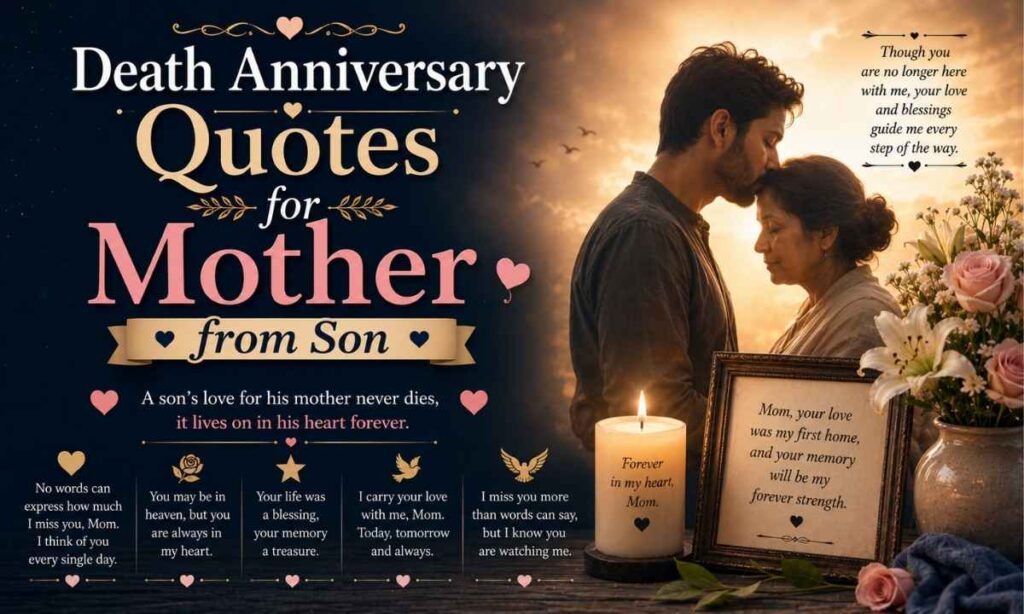 Death Anniversary Quotes for Mother from Son