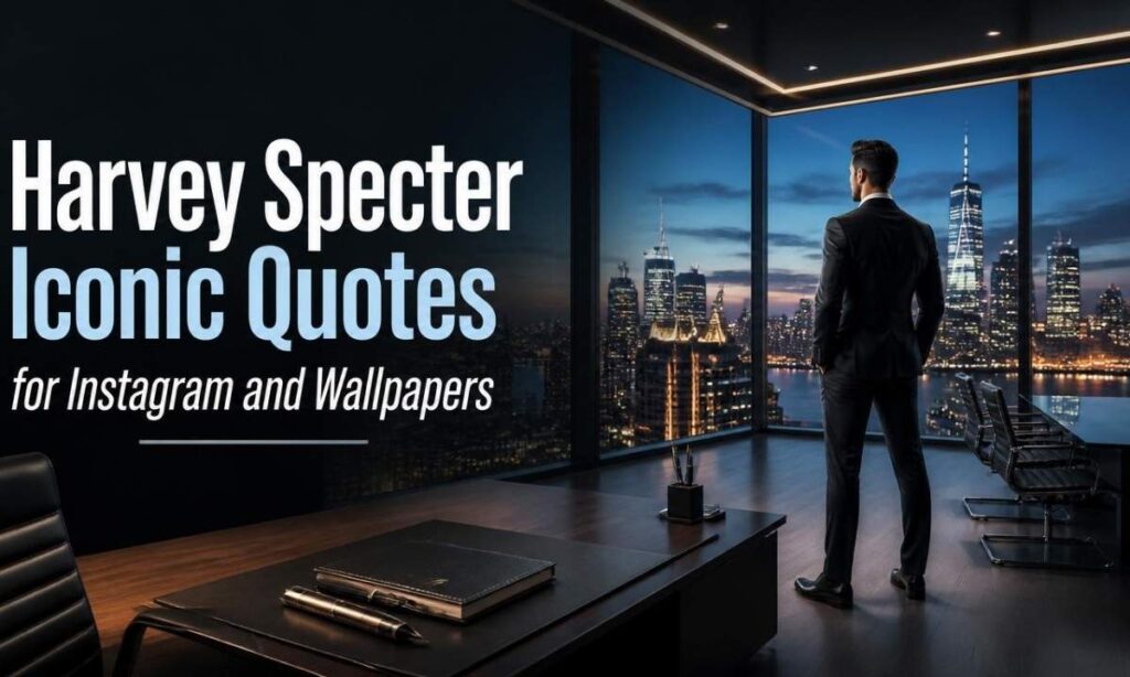 Harvey Specter Iconic Quotes for Instagram and Wallpapers