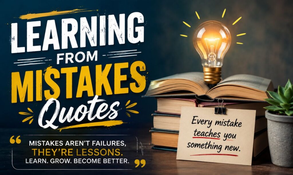 Learning From Mistakes Quotes